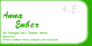 anna ember business card